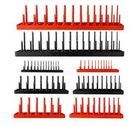 Set di 8 bussole metriche per prese metriche da 1/4" 3/8" 1/2" Organizza il tuo strumento perfetto per officine Supporto metrico SAE
