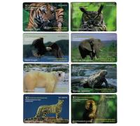Set Di 8 Carte Telefoniche Della Serie Di Specie Animali In Pericolo