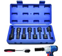 Set di 8 chiavi a bussola Kraft denti multipli 1/2 Forza XZN con custodia M5 M6
