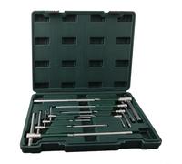 Set di 8 chiavi a T in acciaio inox con prolunga esagonale rotante per asta scorrevole, adatta per la riparazione di veicoli e mobili