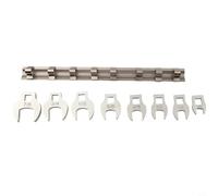Set di 8 chiavi a testa intercambiabili da 3/8" per chiavi imperiali a estremità aperta per riparazione auto, spazi ristretti in metallo, dimensioni da 3/8 a 7/8"