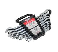 Set di 8 chiavi combinate a cricchetto AWTOOLS, da 8 a 22 mm.