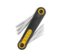 Set di 8 chiavi esagonali pieghevoli in acciaio al carbonio trattato termicamente per uso domestico e uso meccanico professionale a stella multiformato