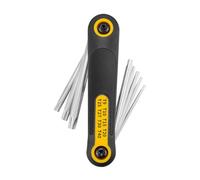 Set di 8 chiavi esagonali pieghevoli in acciaio al carbonio trattato termicamente, per uso domestico e meccanico professionale, chiave a stella antiruggine