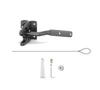 Set di 8 chiavistelli autobloccanti per cancelli con tirante per cavi, kit di chiusura per recinzione regolabile, in metallo resistente