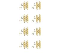 Set di 8 chiusure e cerniere decorative multiuso antiche per scatola di gioielli e scatola con viti, decorazione decorativa Hasp