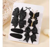 Set di 8 clip per capelli per neonati da 4,3 a 6,4 cm, clip per capelli per bambini piccoli, design a fiocco in gros grain, design a farfalla, accessori per neonati e bambini piccoli