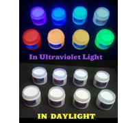 Set Di 8 Colori Invisibile UV Ultraviolet Blacklight Pittura 60ml O 100ml