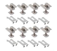 Set di 8 componenti solari per scaffalature con blocco di media tensione e foglio conduttivo per layout di montaggio a più livelli (45 mm)