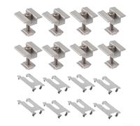 Set di 8 componenti solari per scaffalature con blocco di media tensione e foglio conduttivo per layout di montaggio a più livelli (35 mm)