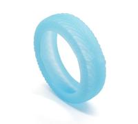 Set di 8 coperture per ruote in silicone, silenziose, per proteggere le ruote dei bagagli, accessori da viaggio per la protezione della valigia, Blu fluorescente, Small