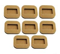 Set di 8 coppette in feltro per mobili con struttura antiscivolo per sostenere il peso e limitare lo spostamento su superfici lisce interne per pavimenti (Kaki)