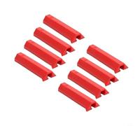 Set di 8 custodie protettive in silicone per la lavorazione del legno, morbide coperture rosse per morsetti a cricchetto a sgancio rapido su banchi da lavoro e guide di guida, accessori da 10 x 3,5 x