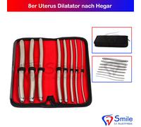 Set Di 8 Dilatatori Uterini Hegar Ginecologia Bougie In Custodia Vaginale