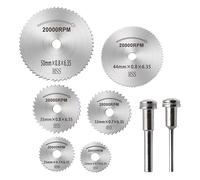 Set di 8 Dischi da Taglio in Acciaio per Lame Circolari - Taglio di Precisione