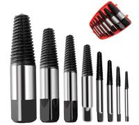Set di 8 estrattori per viti professionali, kit di estrattore a vite, incluso estrattore per viti danneggiate, ideale per viti da M3 a M25, adatto per viti e tubi danneggiati