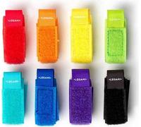 Legami - Set di 8 Fascette stringicavo, colorate, con Chiusura a Strappo, Riutilizzabili,18x2 cm