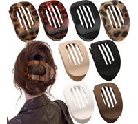 Set di 8 fermagli per capelli piatti da donna, leggeri e antiscivolo, per capelli spessi e sottili, per tutti i giorni, sport, guida