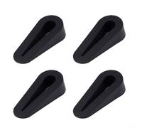 Set di 8 fermaporta in gomma antiscivolo per evitare che le porte sbattano e tenerle aperte in modo sicuro in vari luoghi interni ed esterni (è nero)