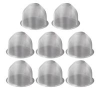 Set di 8 filtri da tè in acciaio inox a maglia fine, 40 maglie, filtri anti-intasamento per caffè, filtri a lunga durata per teiere in ceramica, vetro e acciaio inossidabile