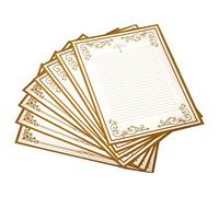 Set di 8 fogli di carta da lettere vintage, stampabili, a righe, per inviti di nozze, auguri, lettere d'amore, con buste, per ragazze, ragazzi, bambini, donne, uomini