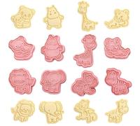 Set di 8 formine per biscotti a forma di animali