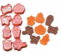 Set Di 8 Formine per Biscotti per Halloween, in Plastica