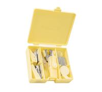 Set di 8 forniture per ufficio e scuola con cucitrice perforatrice per fori per graffette marcatore a nastro trasparente forbici per ufficio per studenti set da scrivania