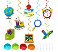 Set di 8 ghirlande per bambini, decorazione per l'inizio della scuola, decorazione da appendere per inizio della scuola, decorazione per aula scolastica
