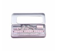 Set di 8 goniometri e bussola, kit multifunzionale per geometria matematica, forniture di classe e scuola per esami, disegno, misurazione, rosa