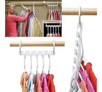 Set di 8 grucce magiche espandibili per armadio, contiene fino a 40 indumenti, spazio triplo armadio