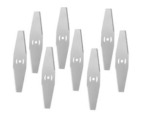 Set di 8 lame di ricambio per erbacce in metallo, universale, multiuso, per tagliare erbacce e spazzole, compatibile con la maggior parte dei tagliabordi a batteria