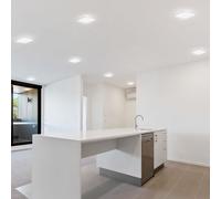 Set di 8 LED ALU pannello a soffitto bianco lampada da incasso, camera da letto, illuminazione della sala di lavoro, lampada da terra