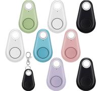 Set di 8 localizzatori Bluetooth intelligenti - Localizzatore wireless di oggetti e chiavi per zaini, chiavi, portafogli e altri o