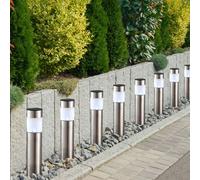 Set Di 8 Luci Solari LED Da Giardino Con Picchetto Lampada Da Esterno