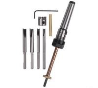 Set di 8 mandrini per tornitura a penna, con punta da trapano da 7 mm, kit di penna per tornio per tornio, alberi da taglio in acciaio al carbonio per progetti di lavorazione del legno
