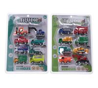 Set di 8 mezzi di trasporto a retrocarica
