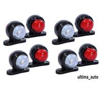 Set Di 8 Mini 12V LED Luci Marker In Gomma Per Rimorchio Camion