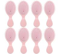 Set di 8 mini spazzole per capelli da viaggio, per proposte di damigella d'onore, accessori per feste di addio al nubilato, bomboniere (rosa)