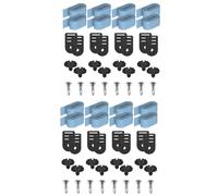 Set di 8 nastri di supporto per piscina, pellicola solare, mollette e nastri di fissaggio, pellicola solare, per piscina, sistemi di avvolgimento per pellicole per piscina, set da 16 pezzi