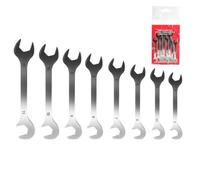 Set di 8 o 10 chiavi doppie sottili, 4-11 mm, con custodia | Include 8 o 10 chiavi di dimensioni 4-11 mm, conservate in una pratica custodia per una facile portabilità e organizzazione.