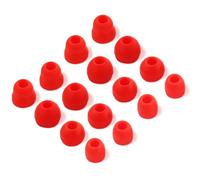 Set di 8 paia di gommini di ricambio in silicone, compatibili con auricolari wireless Beats Flex/Beats X/Beats Powerbeats Pro (rosso lava)