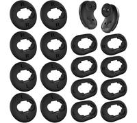 Set di 8 paia di gommini per auricolari, in morbido silicone antiscivolo, colore nero, wireless, Bluetooth, accessori di ricambio compatibili con auricolari Samsung Galaxy Buds Live