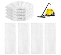 Set di 8 panni in microfibra lavabili per pulitore a vapore Kärcher EasyFix SC1, SC2, SC3, SC4, SC5, 4 panni di ricambio per bocchetta da pavimento + 4 panni di ricambio per bocchetta manuale in