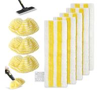 Set di 8 panni universali per pulizia a vapore Kärcher EasyFix SC1, SC2, SC3, SC4, SC5, set di panni in microfibra per tutti i tipi di pavimenti, lavabili e riutilizzabili (5 panni + 3 rivestimenti)