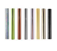 Set di 8 pellicole hot flash metallizzate varie bellissime pellicole colorate diamantate per stampanti laser e laminatrici di toner pellicole reattive per scrapbooking paper Crafts