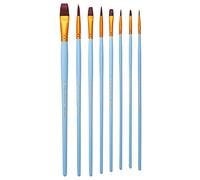 Set di 8 pennelli da pittura portatili per artisti per principianti Guazzo Acquerello Olio Acrilico Pittura Miniature Pennelli Artistici Professionali per Artisti Viaggio Penne Pennelli Ricaricabili