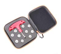 Set di 8 pesi di precisione per driver da golf per Stealth2 con chiave e custodia per il trasporto (argento)