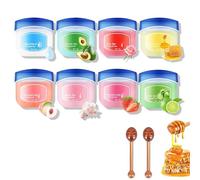 Set di 8 Pezzi Balsamo Labbra Idratante di Lunga Durata, Lip Therapy, Balsamo Labbra Nutriente, Maschera Labbra Notte, Burrocacao per labbra, per la Cura Delle Labbra, Schiarire le Rughe