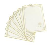Set di 8 pezzi di carta da lettere stampabili per adulti | Foderato per inviti di nozze, lettere di auguri, lettere d'amore, calligrafia gotica, carta postale stampabile, antica
